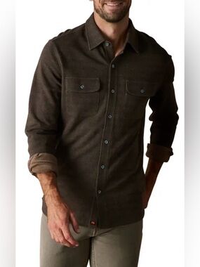 THE NORMAL BRAND MEN'S TEXTURED KNIT LONGSLEEVE SHIRT